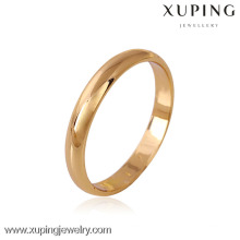 10938 Anillos de boda de chapado en oro de 18 quilates de diseño simple xuping para compromiso